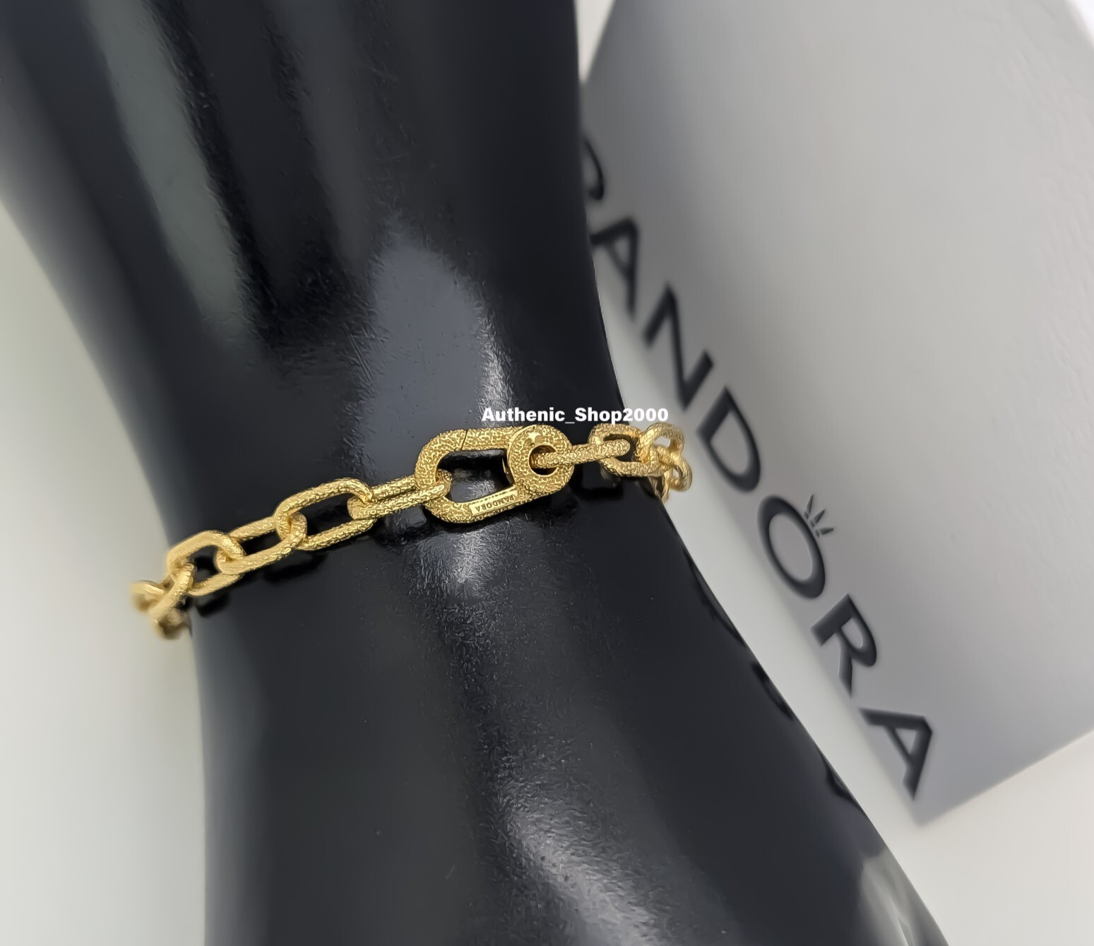 NEW 100% Authentic PANDORA ME 14k Gold Shine S Link Chain Bracelet 563829C00