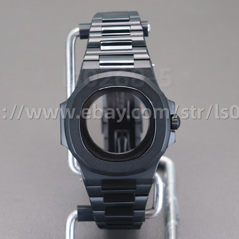 39.5mm Mechanical Watch Case And Strap Frosting Sapphire For Nh35 Movement