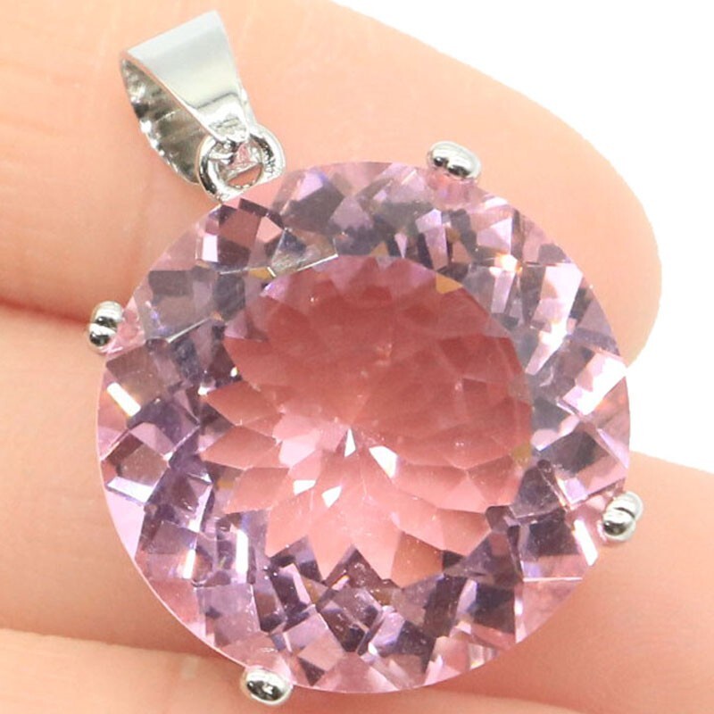 Buy 3 Get 1 Free Big Gemstone Alexandrite Topaz Peridot Tanzanite Silver Pendant
