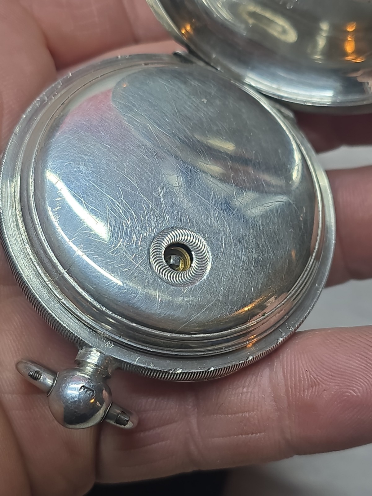 Solid Silver Cased American Waltham USA Traveler Pocket Watch 5cm Working