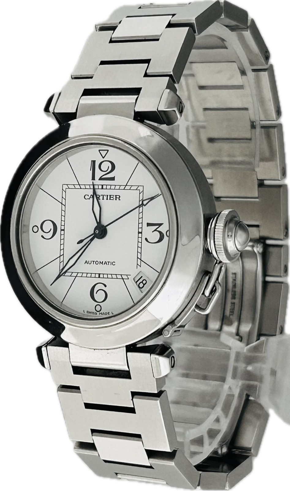CARTIER Pasha C W31074M7 2324 Automatic Unisex Watch Excellent A7027