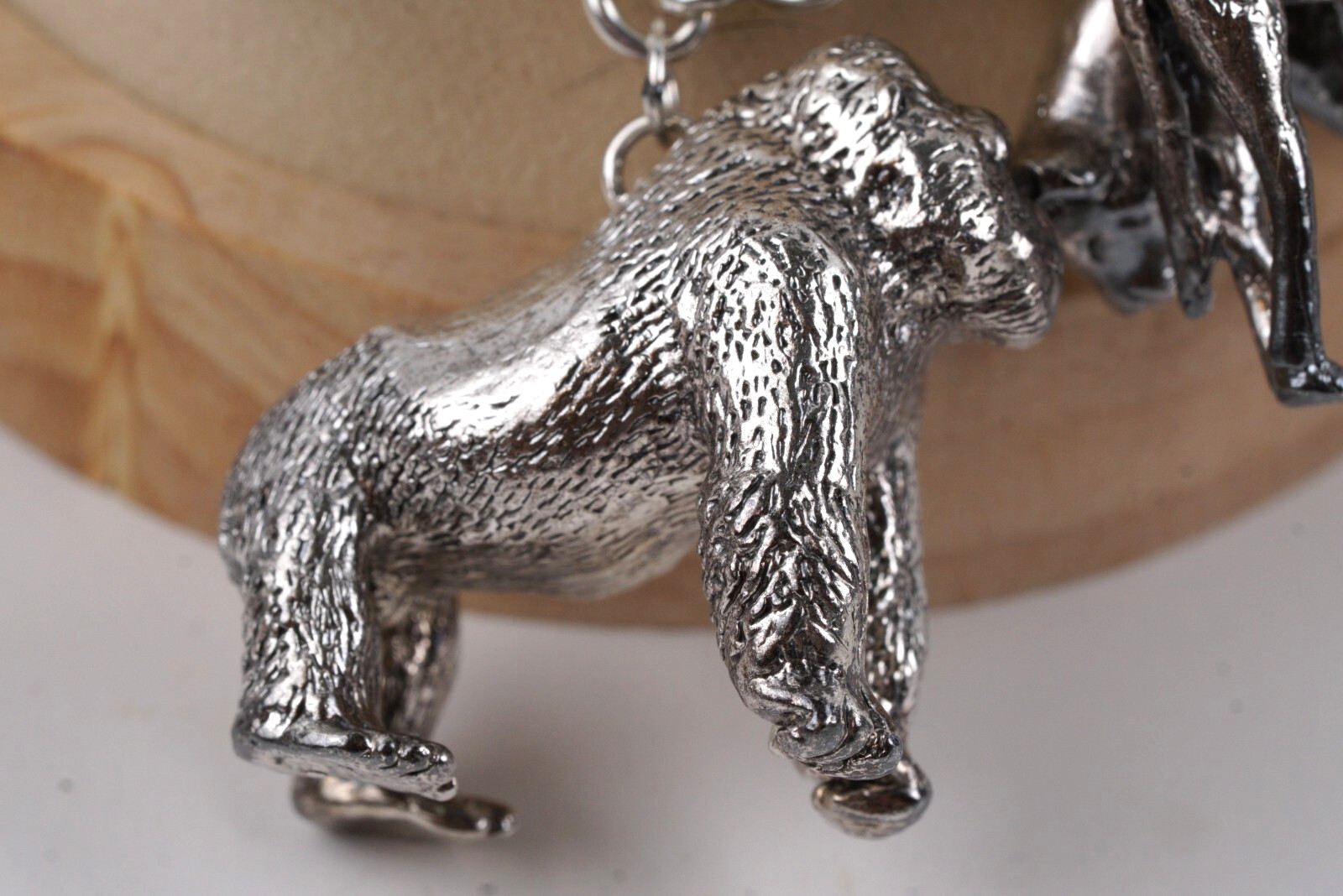 Susan Cummings Endangered Species African Animal Sterling Silver CharmBracelet