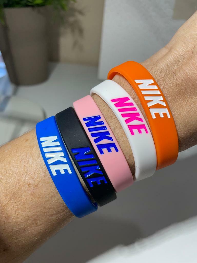 Unisex Adult and Kids Sports Nike Silicone Rubber Stretch Washable Bracelet