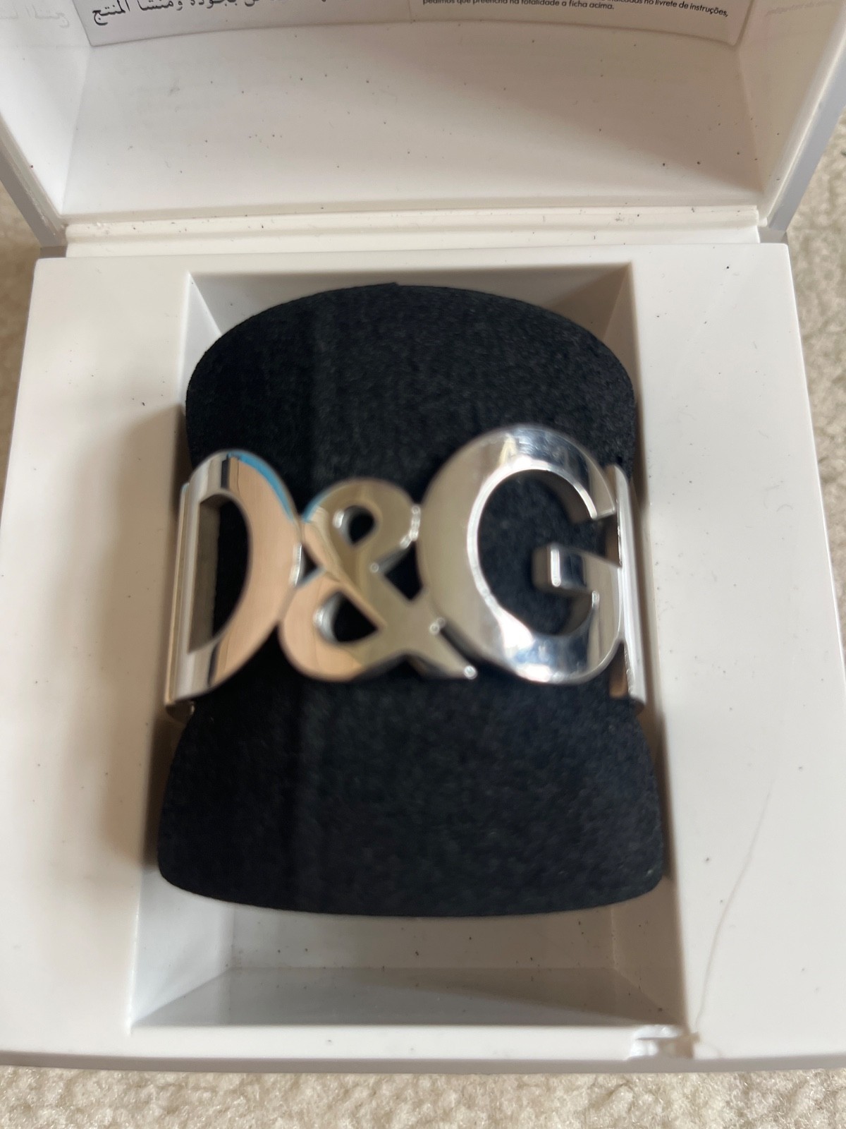 Ladies Dolce & Gabbana bangle bracelet watch diamond detail
