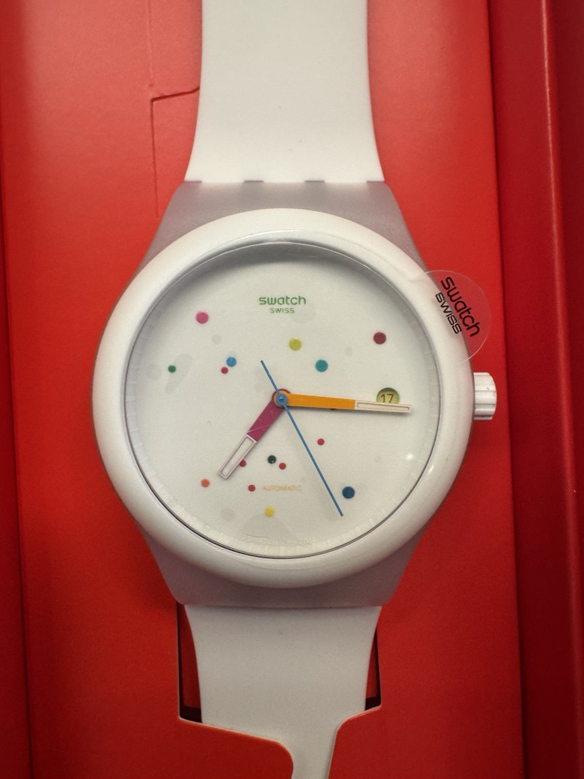 NEW🚨 Swatch SISTEM WHITE SUTW400 Automatic Sistem51 42mm Swiss Watch