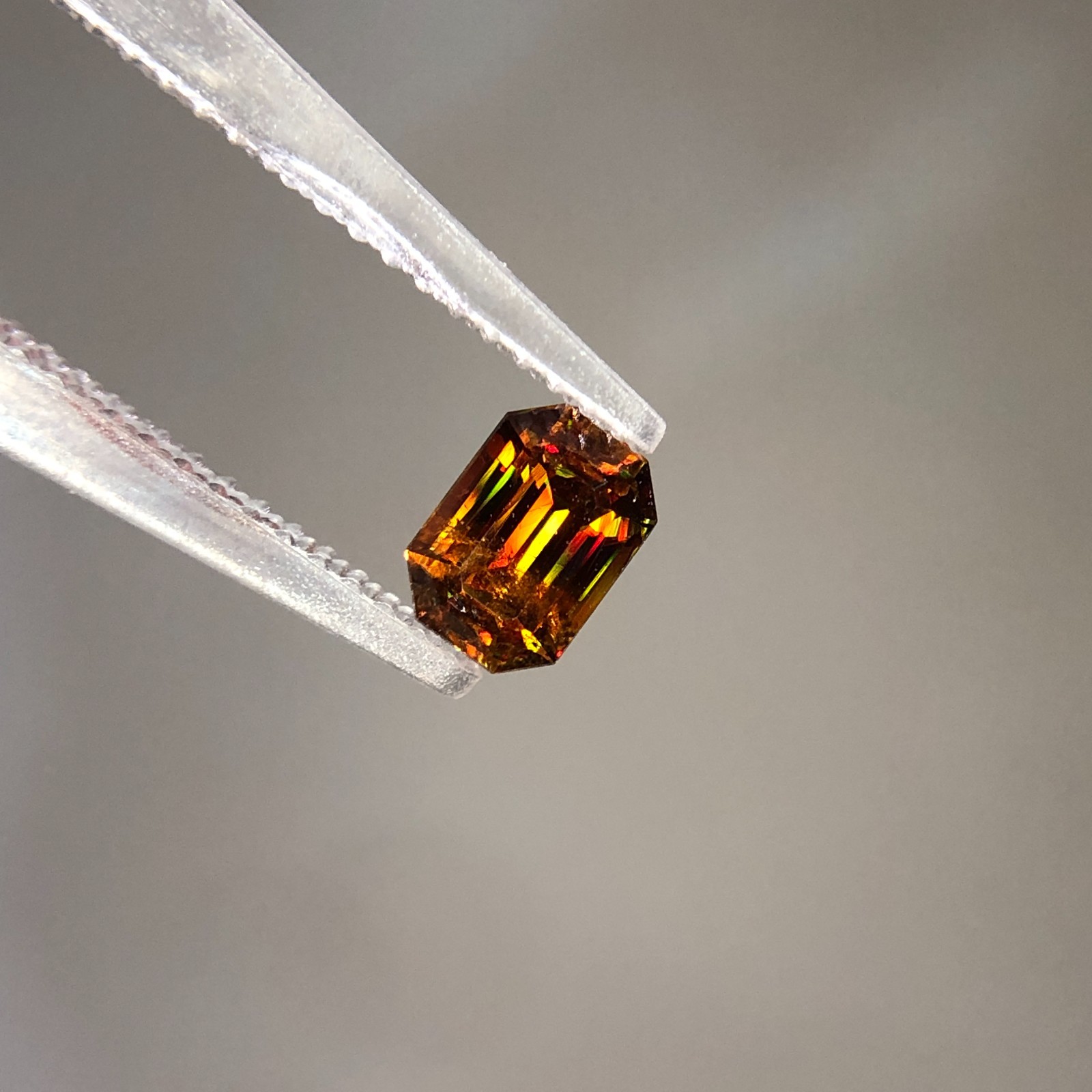 0.60 Ct Natural Full Fire Sphene Titanite Fancy Cut Gemstone For Jewellery
