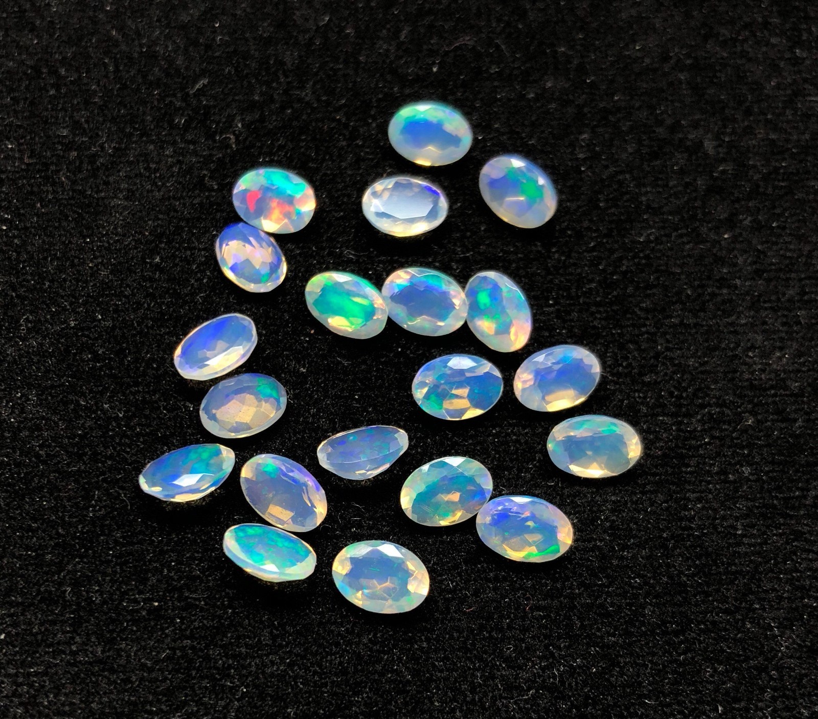 Natural Ethopian Opal Oval Faceted Cut 3x5mm To 8x10mm Loose Gemstone