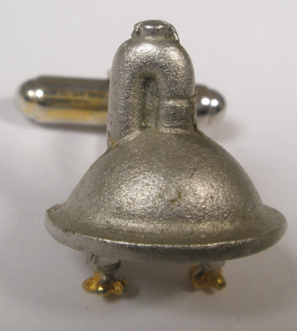 Miniature Sink Basin Fixture SINGLE Vintage Cuff Link replace lost/broken zr41