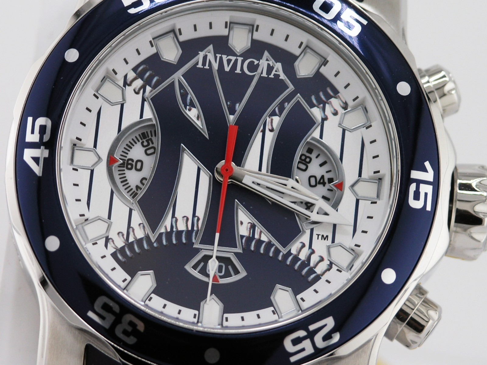 NEW INVICTA 42846 MLB NEW YORK YANKEES NY CHRONOGRAPH WATCH QUARTZ ANALOG 48MM