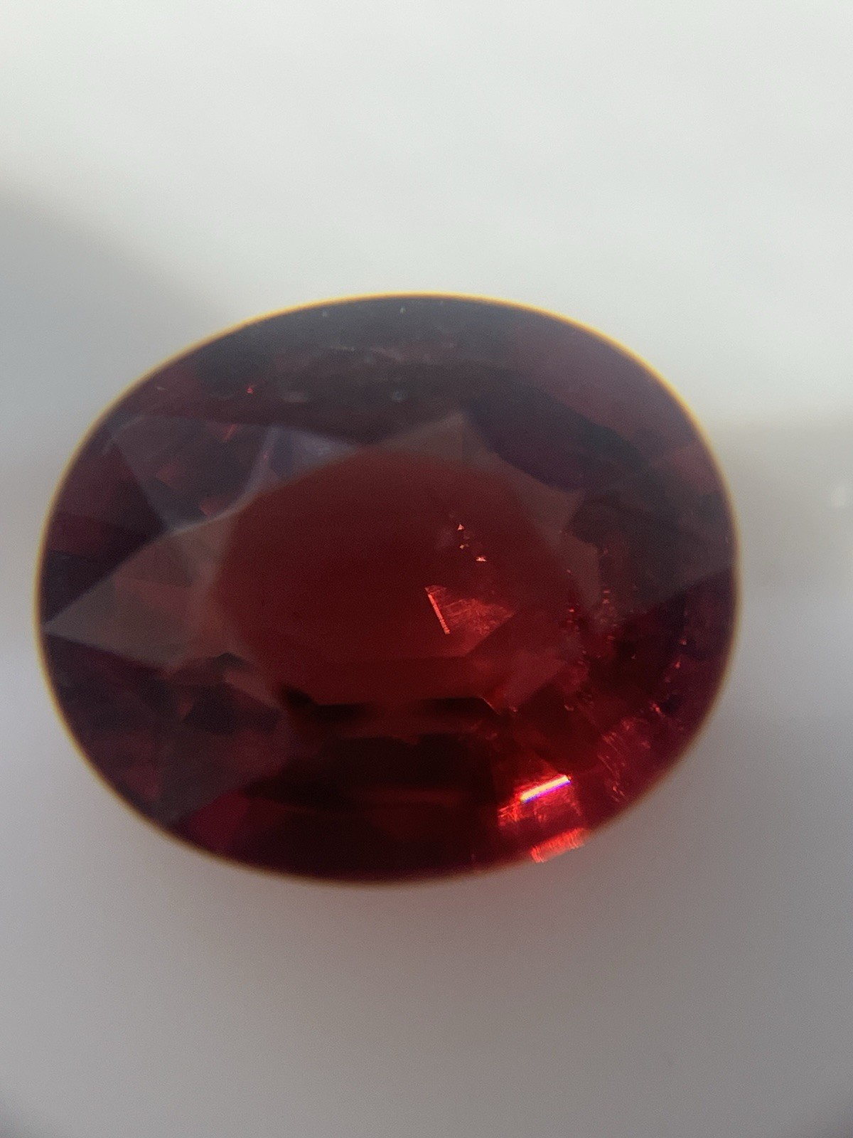 Purple Pink Rhodolite Garnet Natural Untreated Facet Oval 1.83ct Tanzania