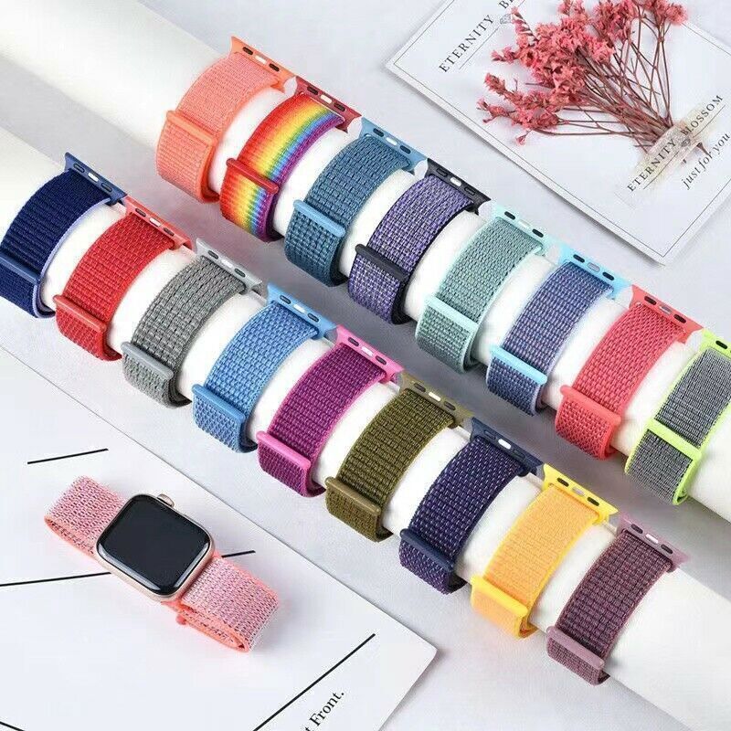 Woven Nylon Loop For Apple Watch Series 11-1 Ultra SE Sport Band Strap 38mm-49mm
