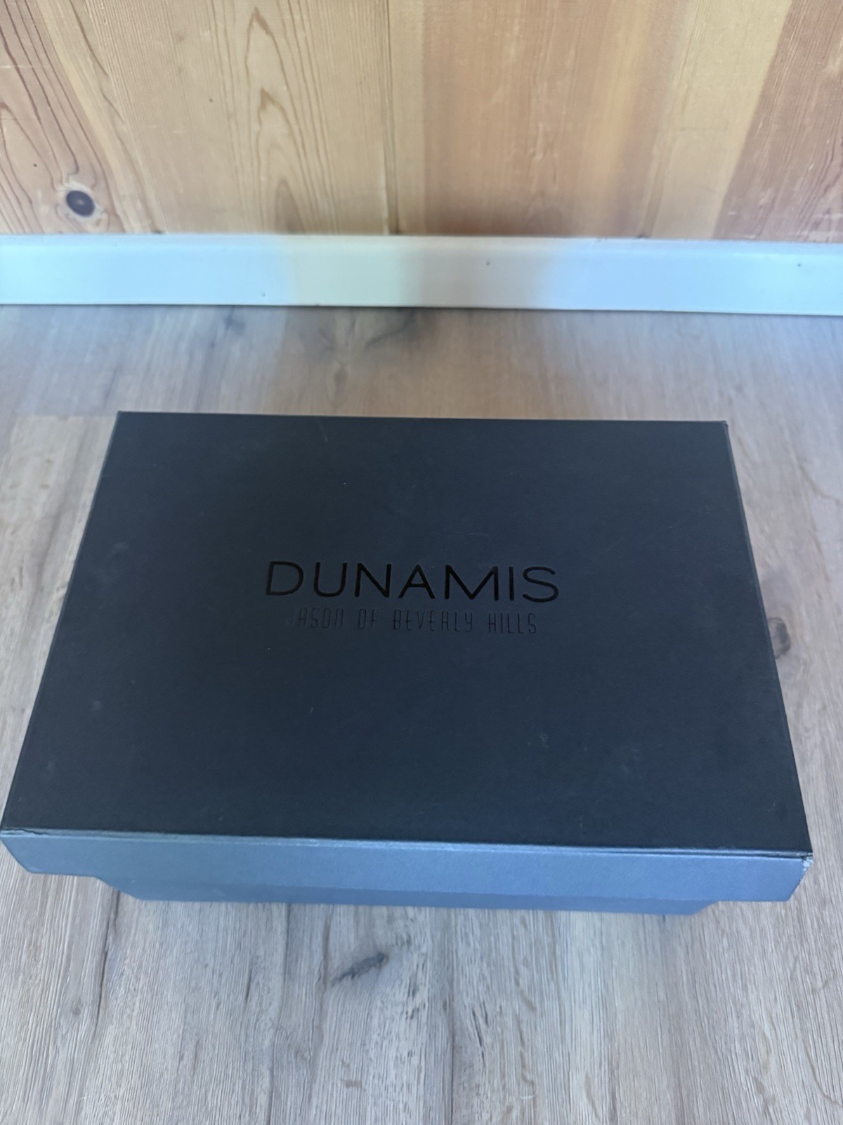 Jason of Beverly Hills Dunamis Spartan Stainless Steel Black Rubber Strap w/Box