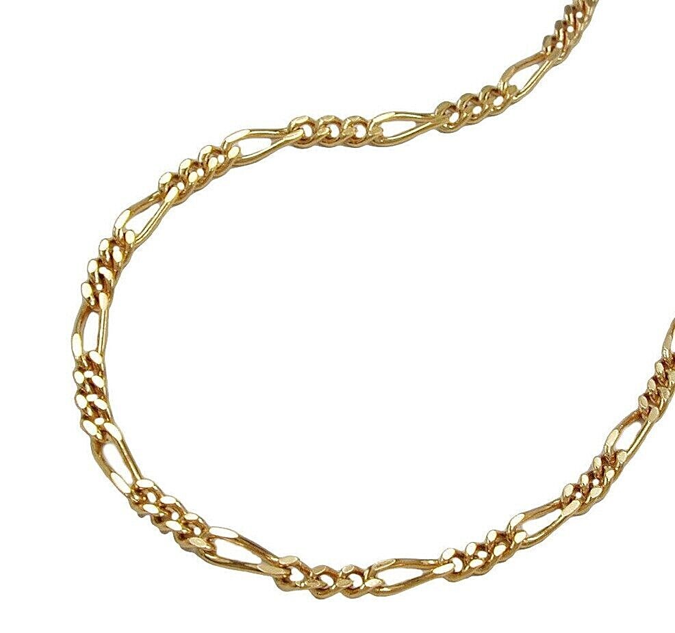 585 real gold *** bracelet chain necklace Figaro 19 / 42 / 45 / 50 cm