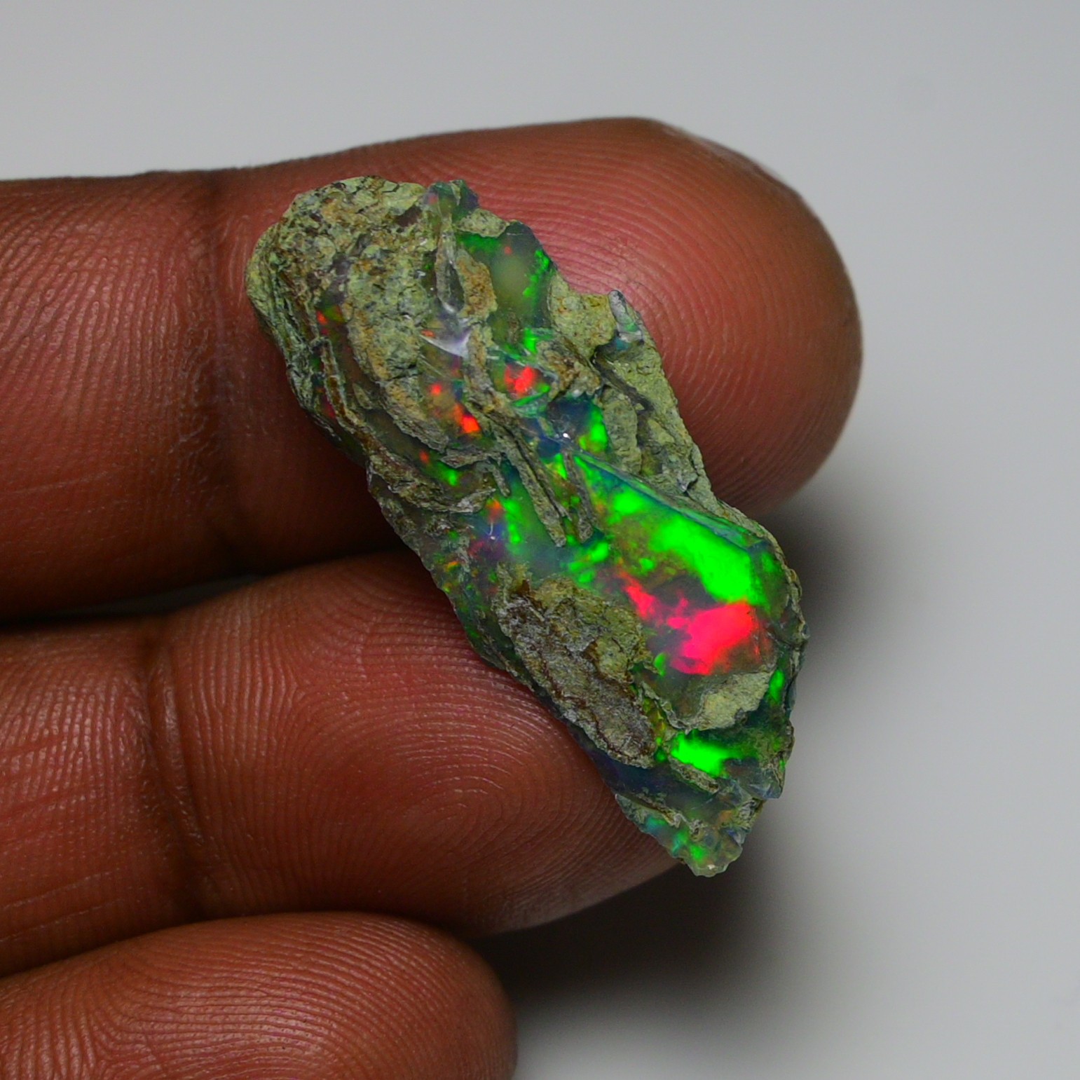 Jewelry Grade Black Opal Rough 21.25 Ct, Natural Ethiopian Opal Raw, Fire Opal