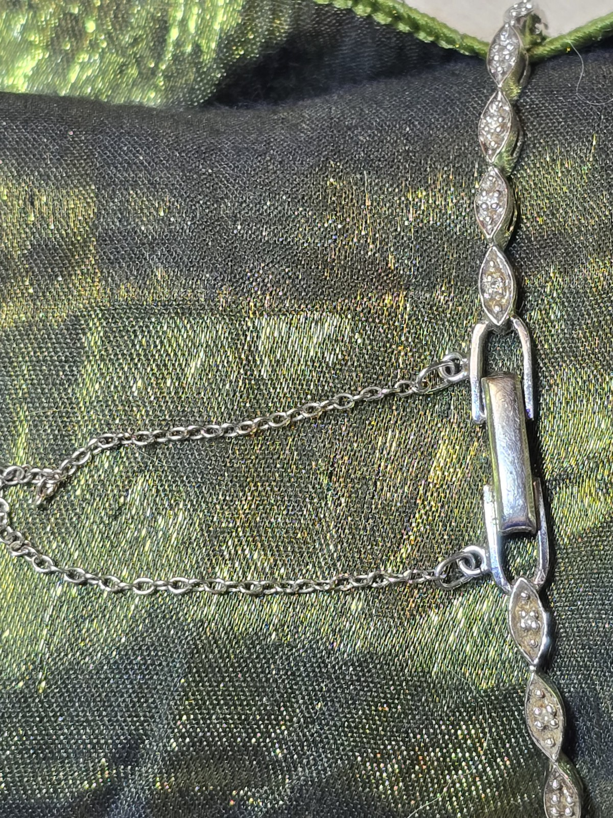 VTG WITTNAUER 14K WHITE GOLD DIAMOND LADIES Cocktail Watch Non-working 15.42g