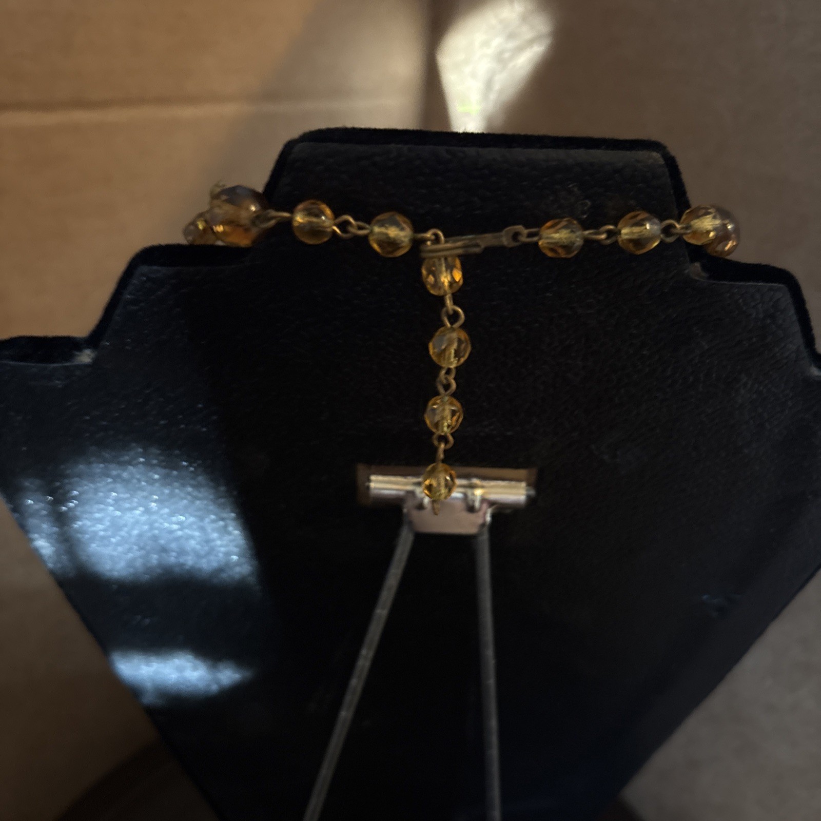 Vintage Two Strand Adjustable Hook Necklace, Beautiful Colors