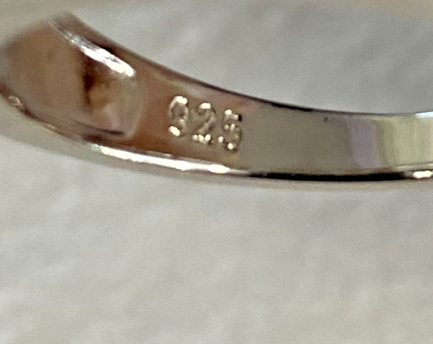 Sterling Silver Pink Lab Opal Ring / Band, Size 6 x 6mm, Gift Ready, NOS