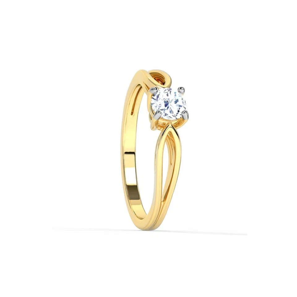 1 CT E-F/VS IGI Certified Lab-Grown Diamond Engagement Ring in 14K White Gold