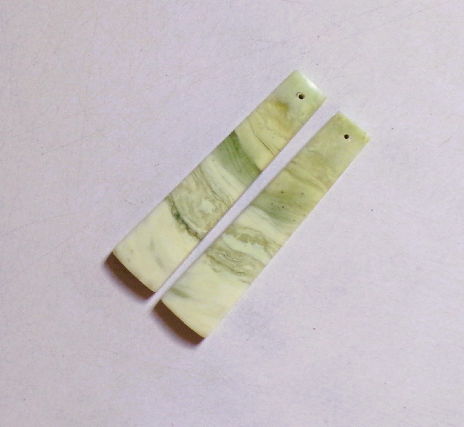 45.30 Cts Natural Serpentine Drilled Cabochon Match Pair Gemstone 50X11.6MM 18