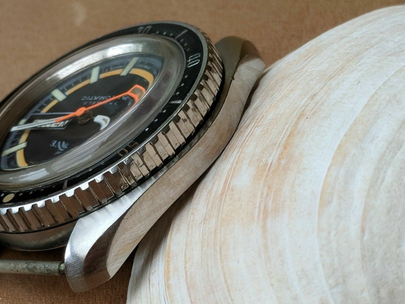 Vintage 1970’s Aquadive Day-Date Diver w/Patina,All SS Monnin Case,ETA 2879 Mvmt