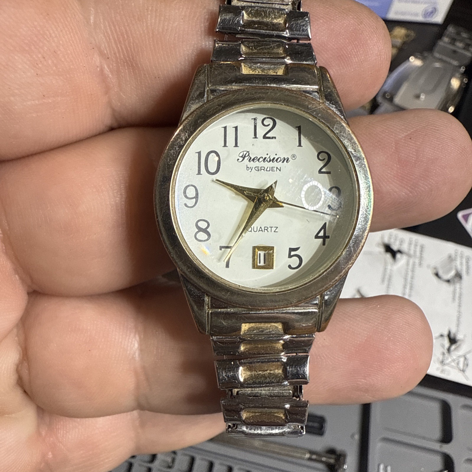 Precision by Gruen Vintage Bubble Crystal Watch, GP431L