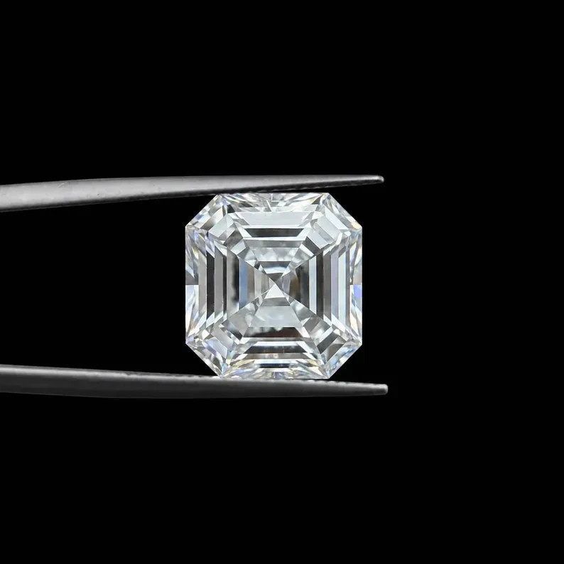 CERTIFIED 1.05 Ct Earth-Mined Natural Diamond asscher cut LOOSE VVS1/ 5.5 mm
