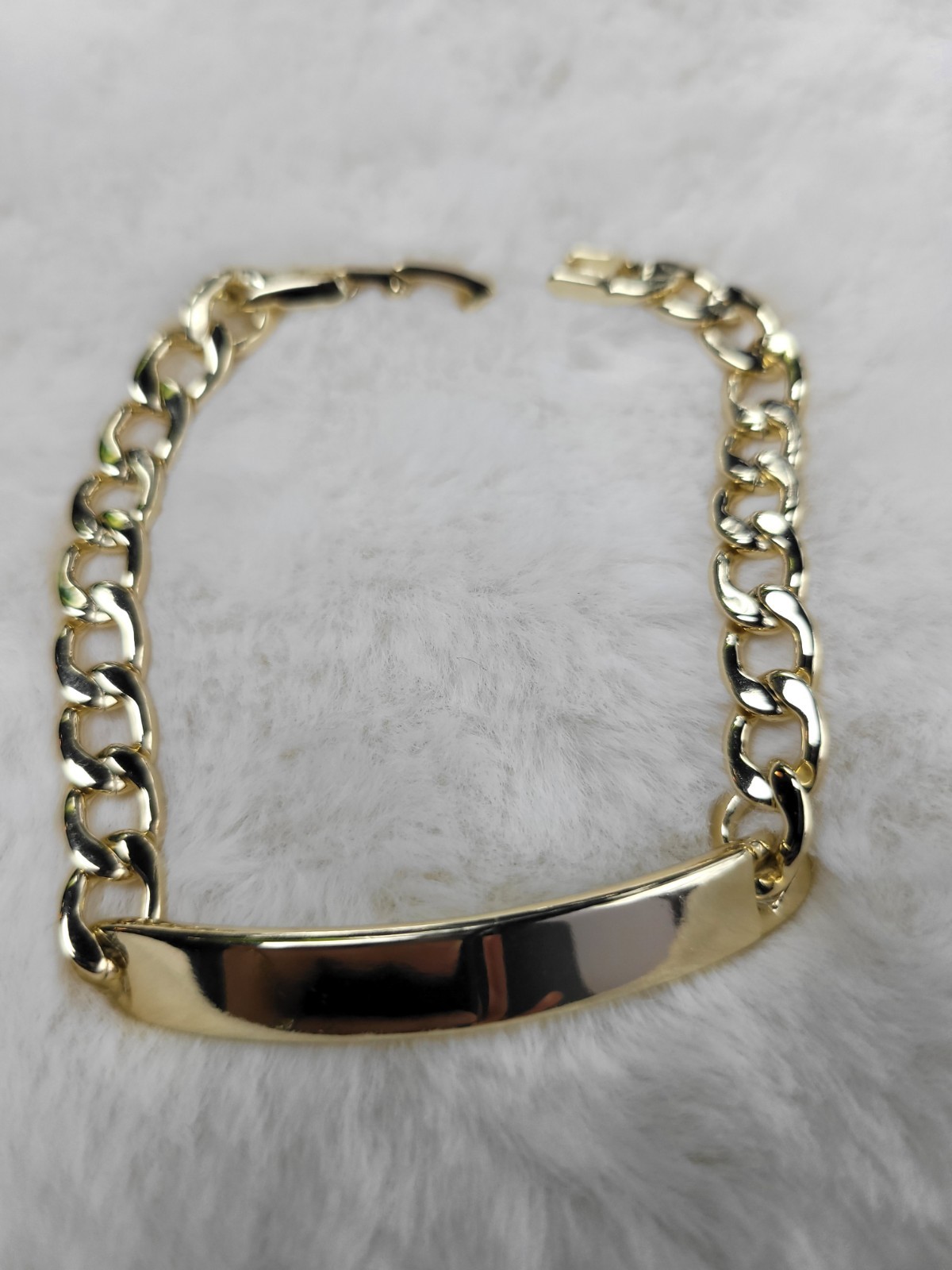Hermosa Pulsera Clasica Para Dama,de Oro Laminado De 14k A Prueba De Agua,Sudor