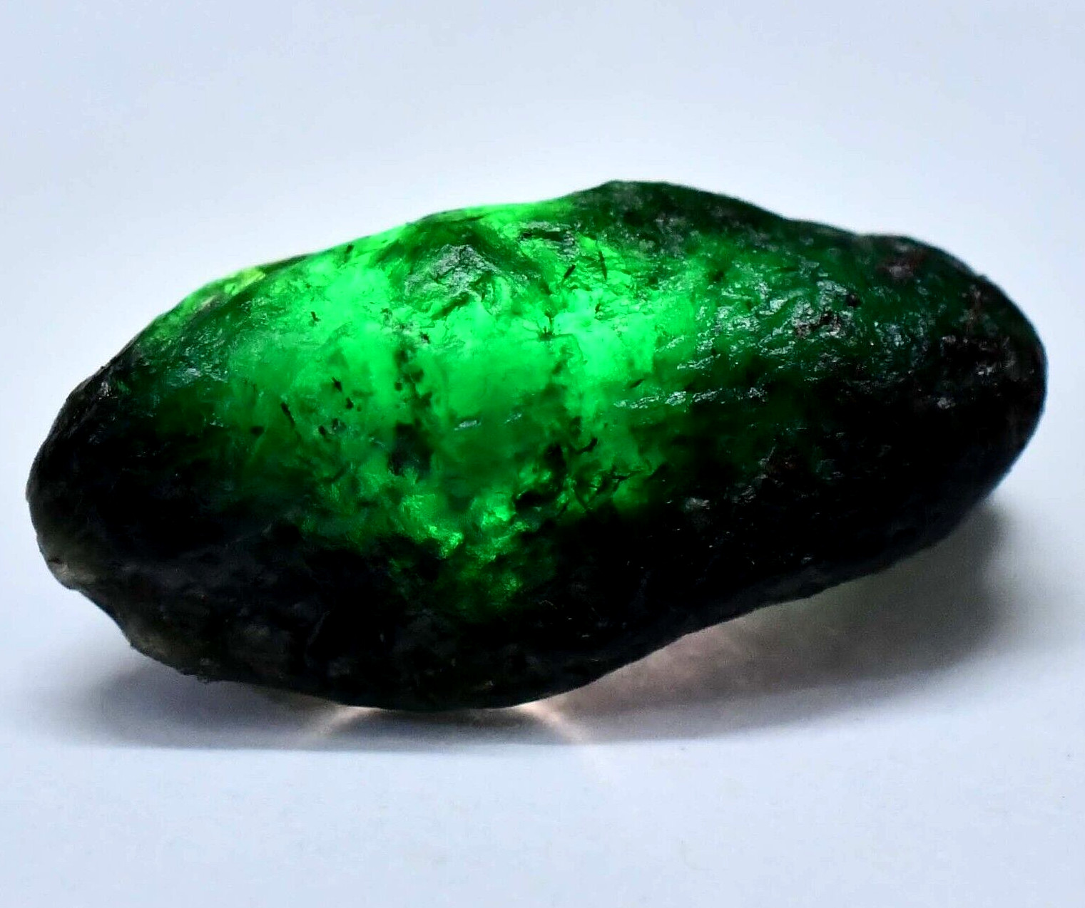 Untreated Natural Green Colombian Emerald 20.45 Ct Certified Facet Rough Gem