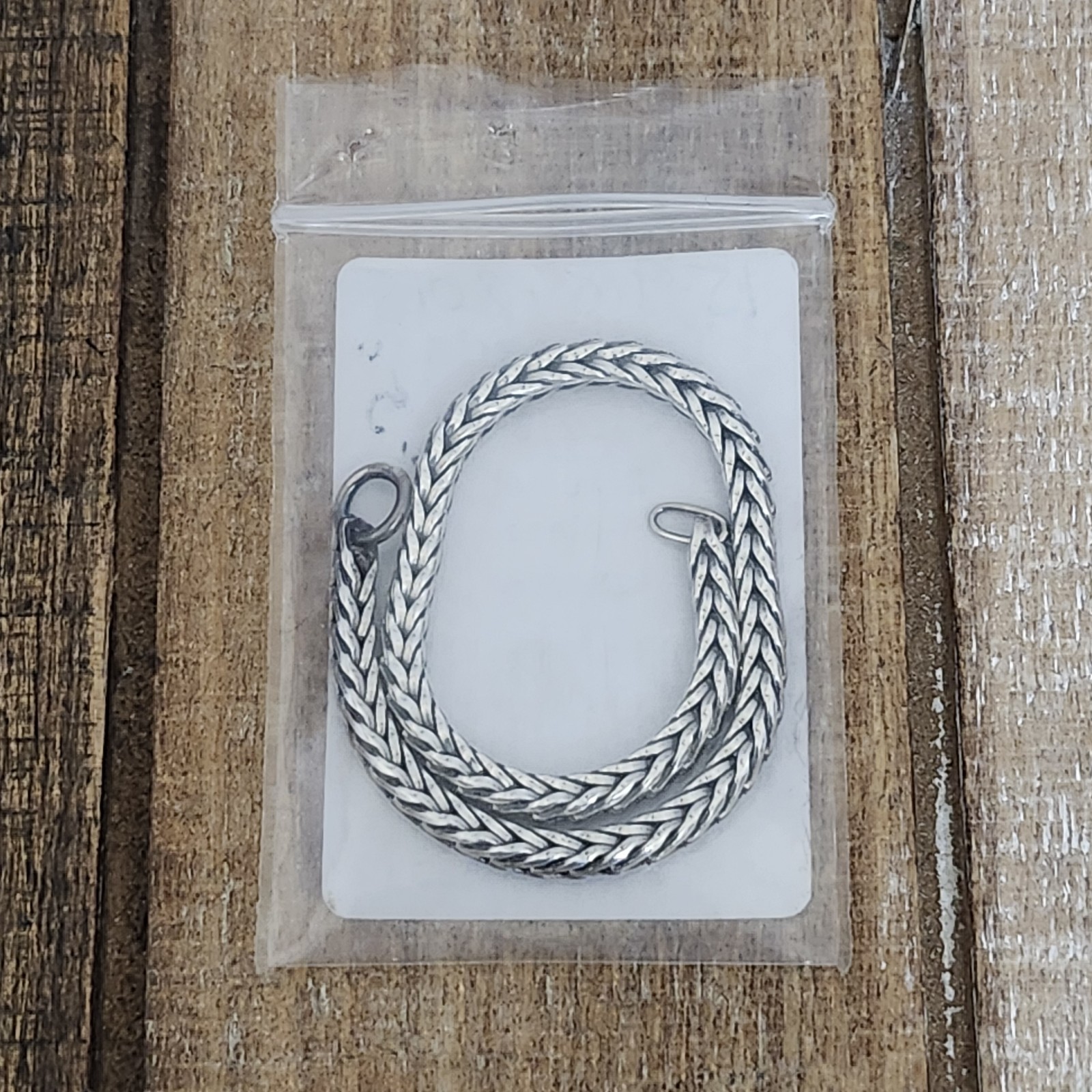 Authentic TROLLBEADS Sterling Silver Foxtail Bracelet #15219, 7.5, Brand New!!