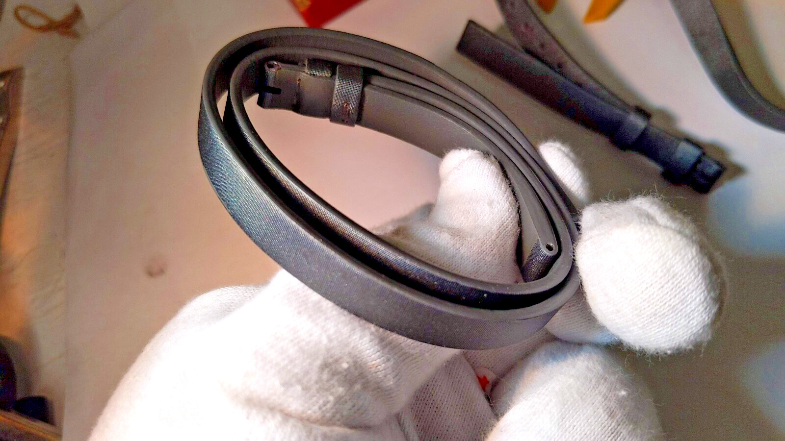 Calvin Klein Band/Strap Grey/Gray/Gris Stylish 9mm at the watch, 9mm atthebuckle