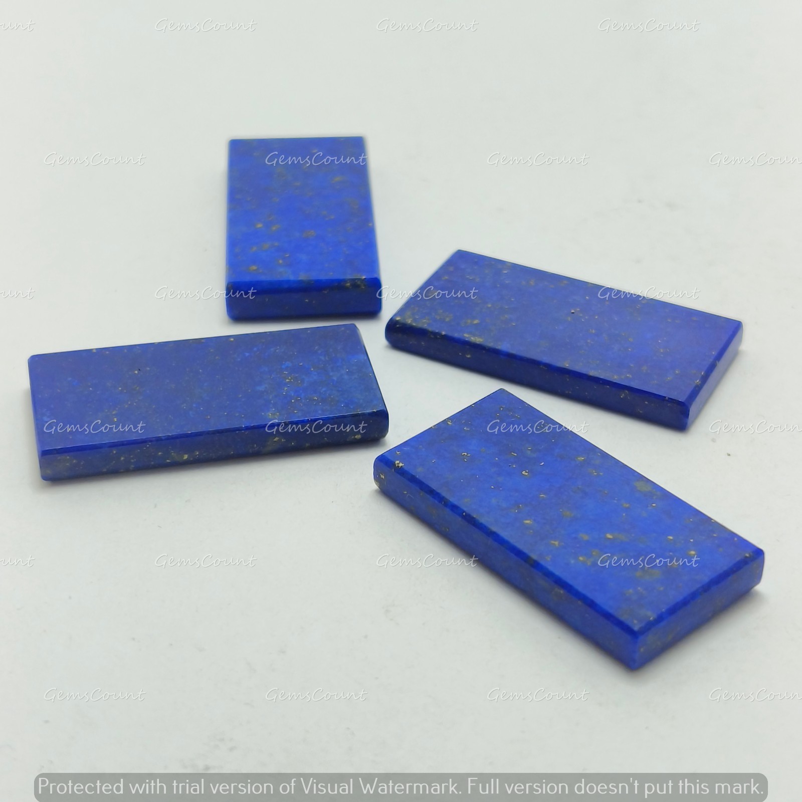 Natural Lapis Lazuli Flat Rectangle Cabochon Loose Gemstone 6x8mm-18x25mm