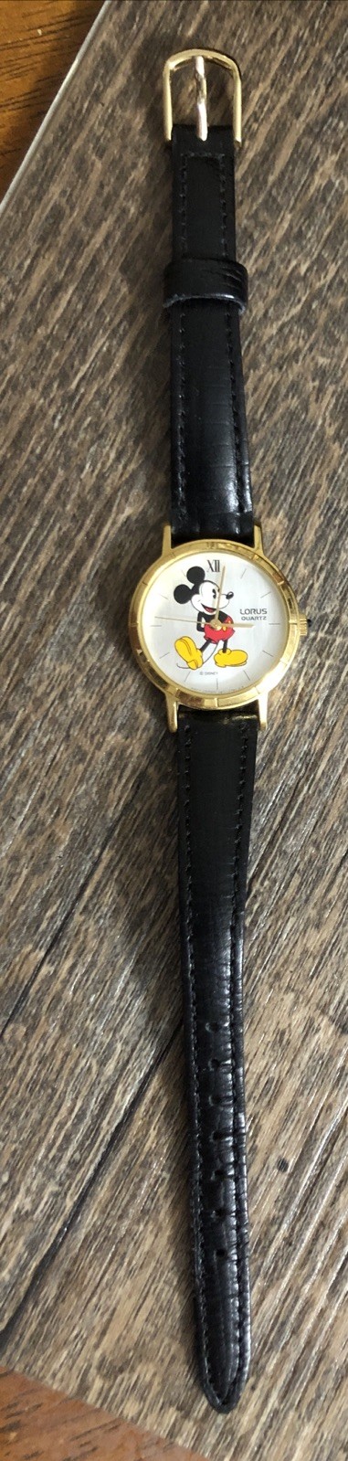 Vintage Lorus Mickey Mouse Disney Quartz Watch Japan Movement New Battery