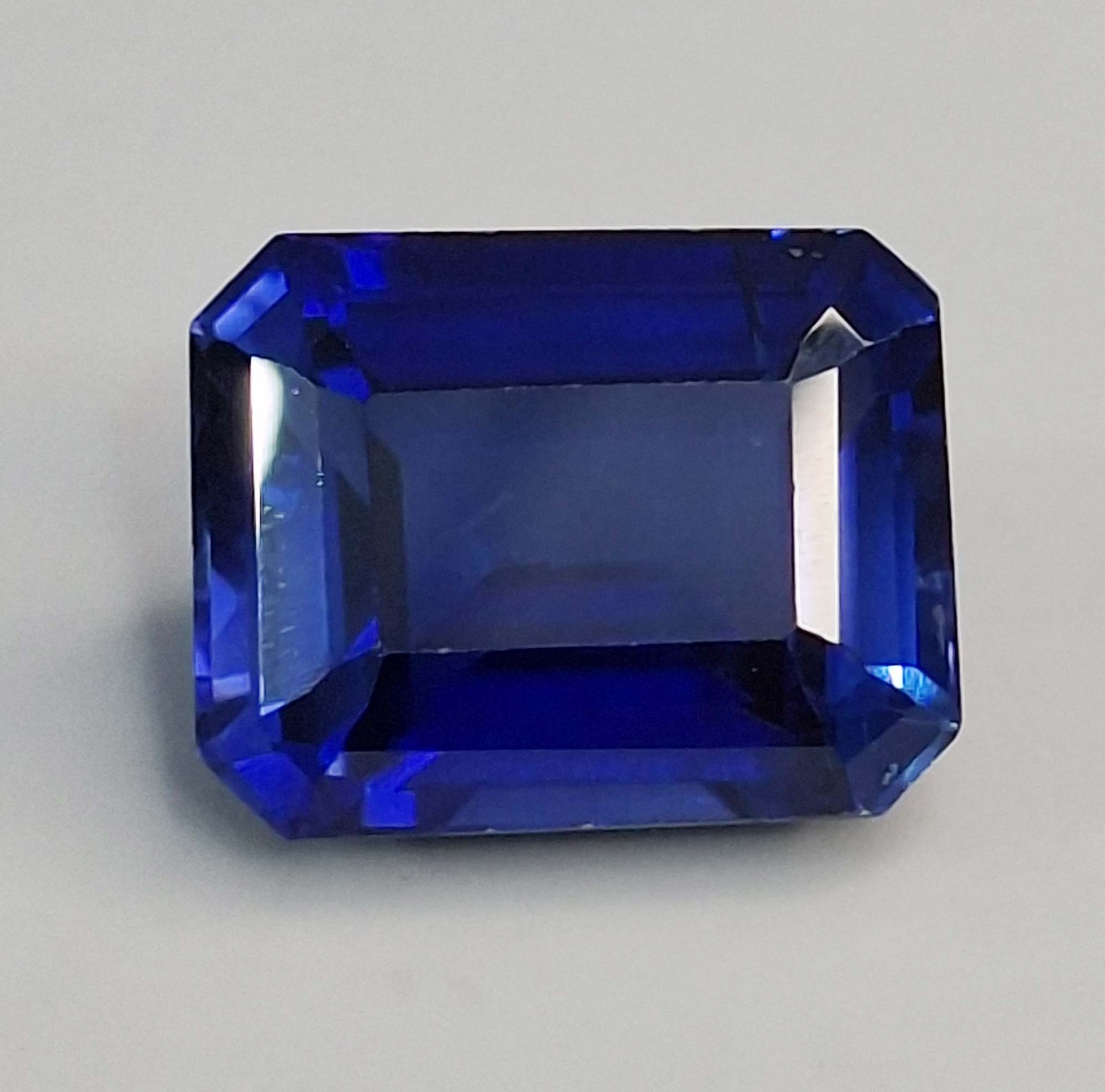 Natural Awesome Blue Sapphire Emerald Cut 9-11 Ct Certified Loose Gemstone RK294