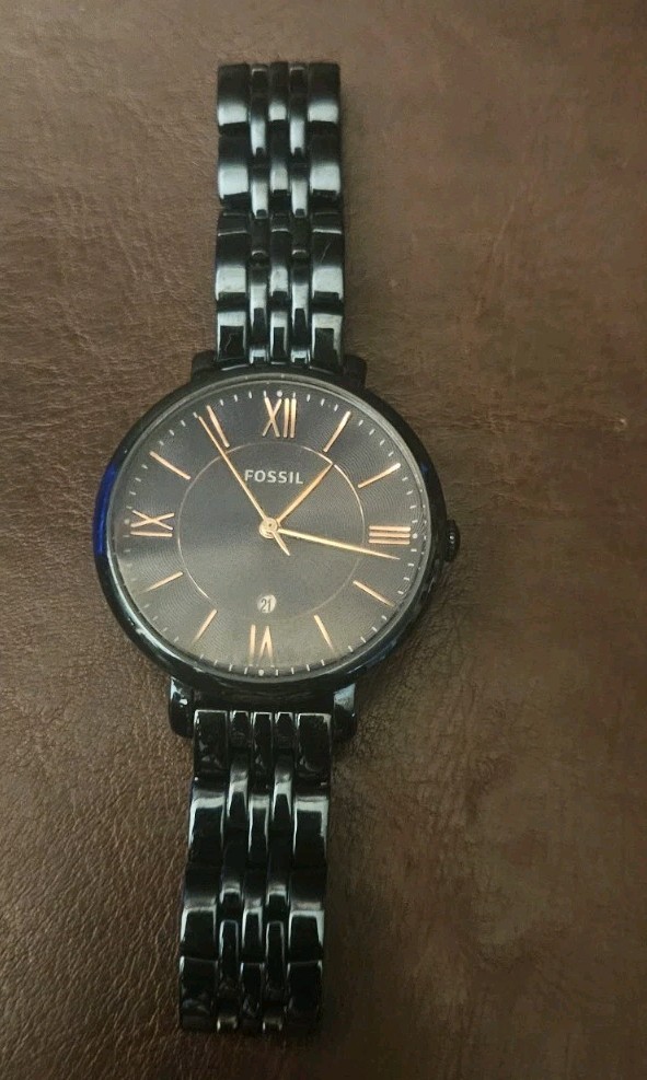 Fossil Jacqueline Blue Dial Blue Steel Strap Watch for Women – ES4094