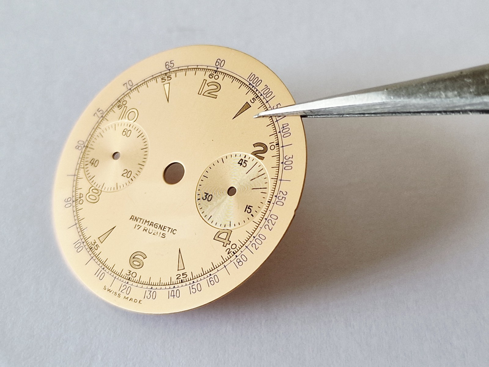 Swiss Made Watch Chronograph Dial 30.30mm Approx
