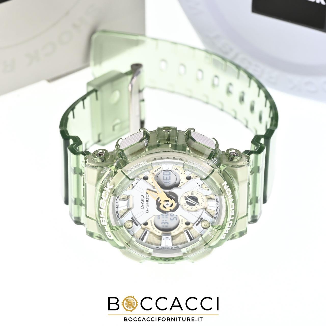 CASIO G-Shock Gma-S120gs Green See Through Analog Digital Ø 45.7MM (NEW)