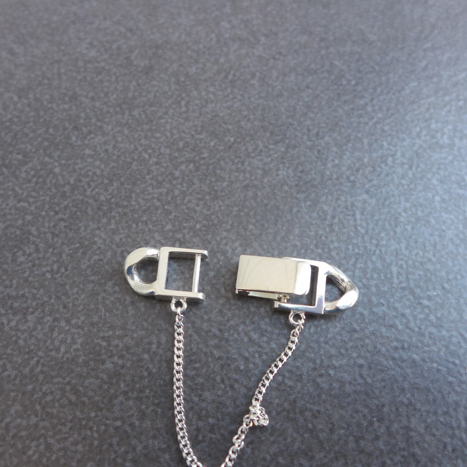 925 Sterling Silver,Snap Lock Box Clasp,With Safety Chain,Jewelry Make Findings