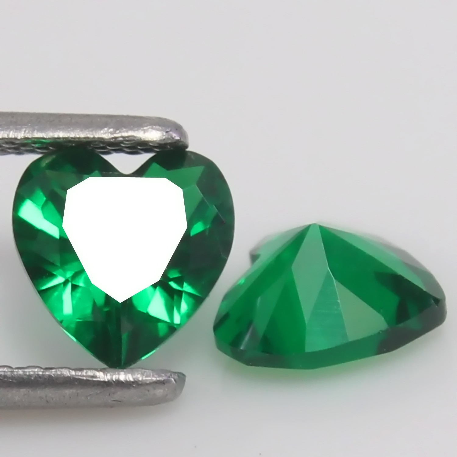 Natural MUZO Colombian Green Emerald Certified 2.00 MM Heart Pair Loose Gemstone