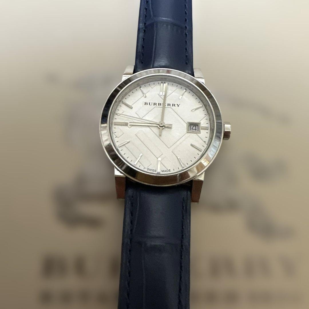 Burberry BU9129 Watch 34mm Leather Strap Box Included Manual