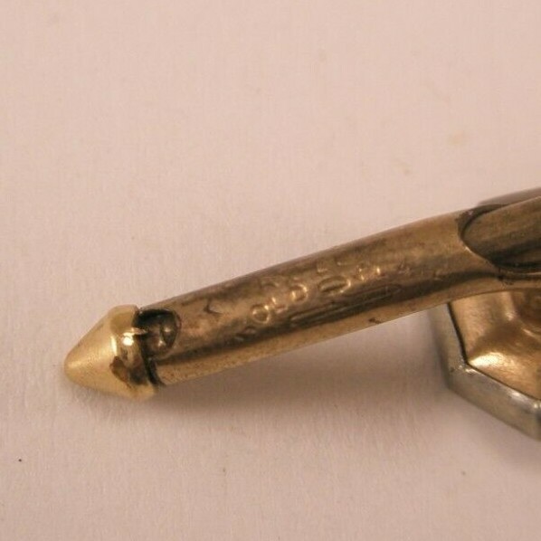 SINGLE (1) 5/16″ Octagon MOP Larter & Sons RGP Vintage Formal Tux Prom Stud c108