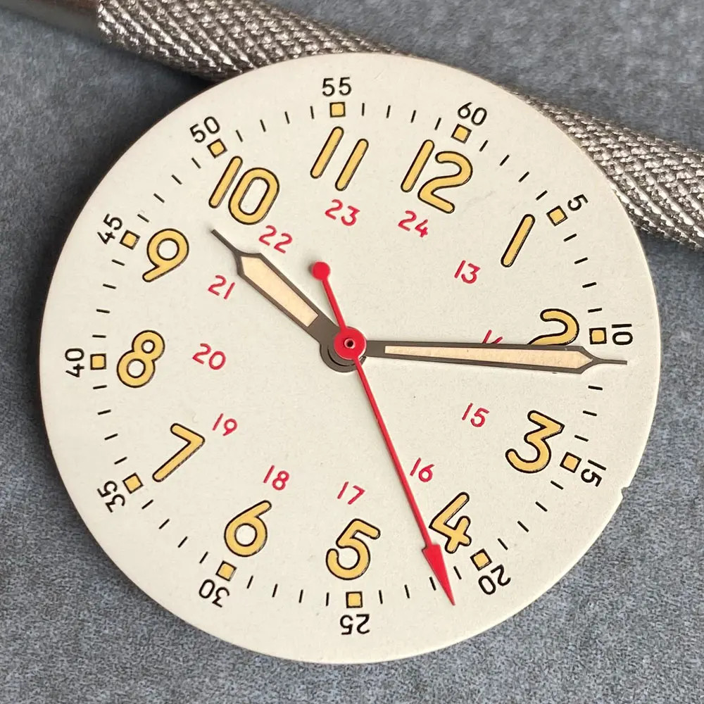 New 29mm Beige Watch Dial Modification Parts For NH35 NH36 ETA2824 PT5000 Miyota