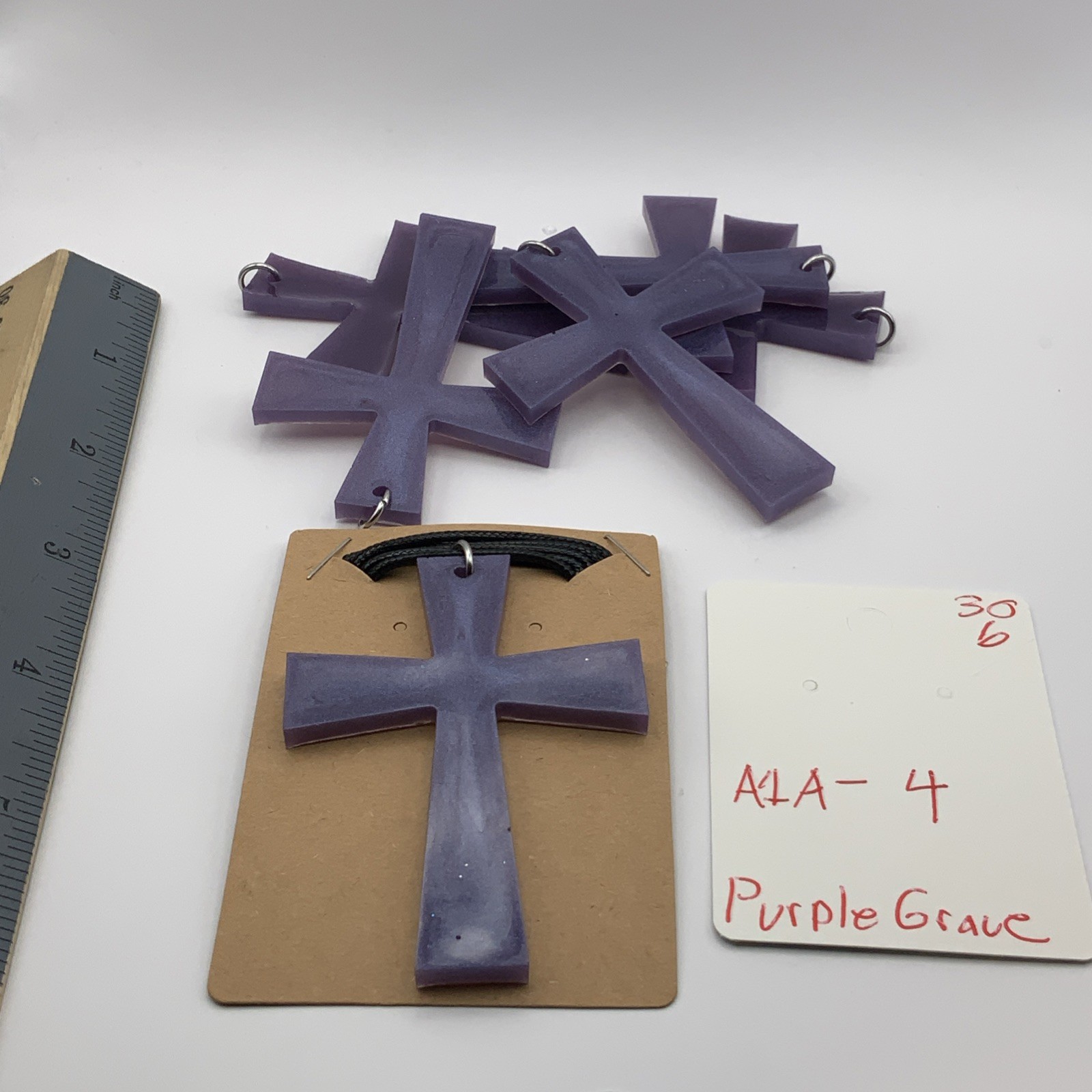 House Of David Handmade Cross Necklace Purple Grace Bulk Available