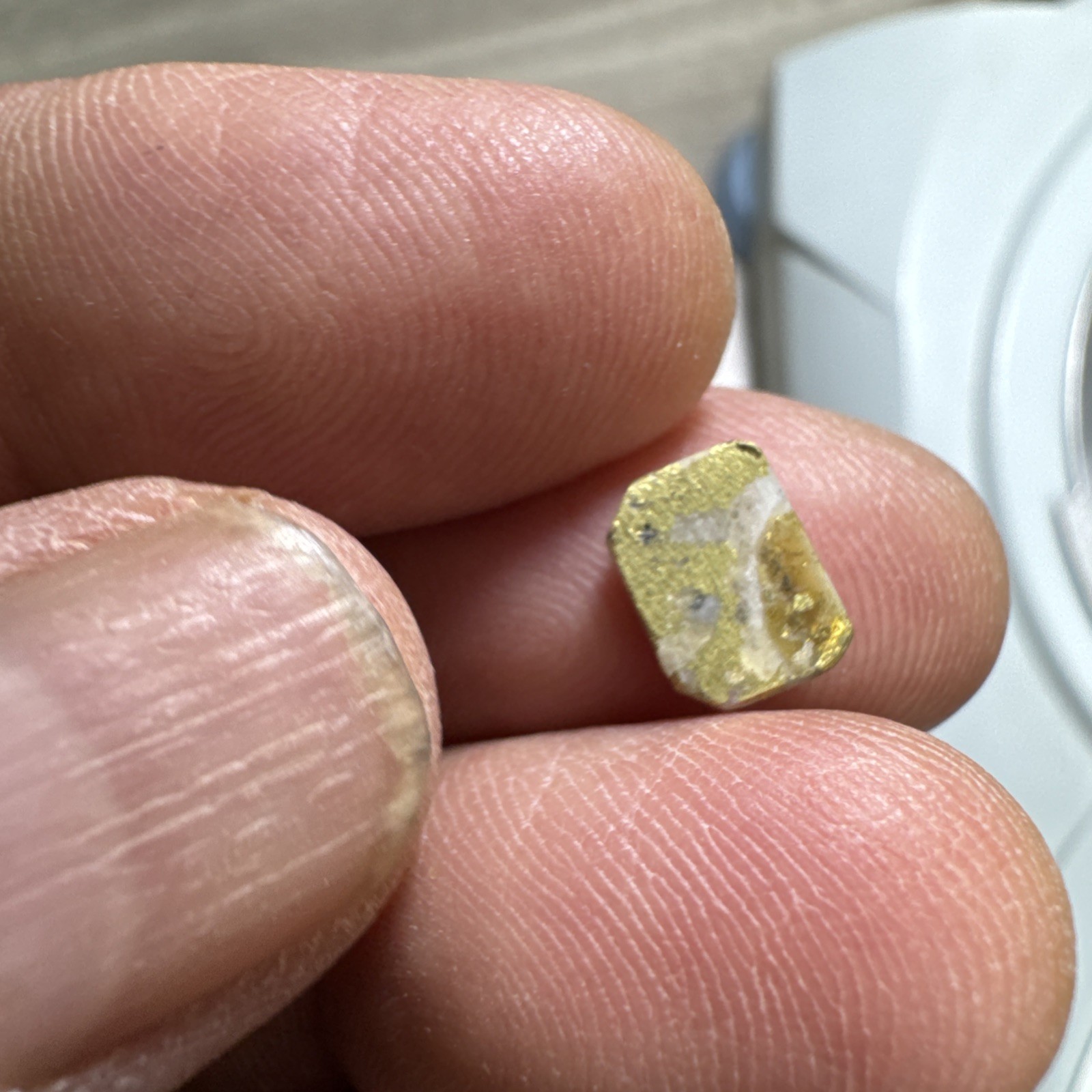 6.80 CT. RECTANGULAR Quartz Gold Cabochon, Jewelry Making, Repair. CALIFORNIA #6