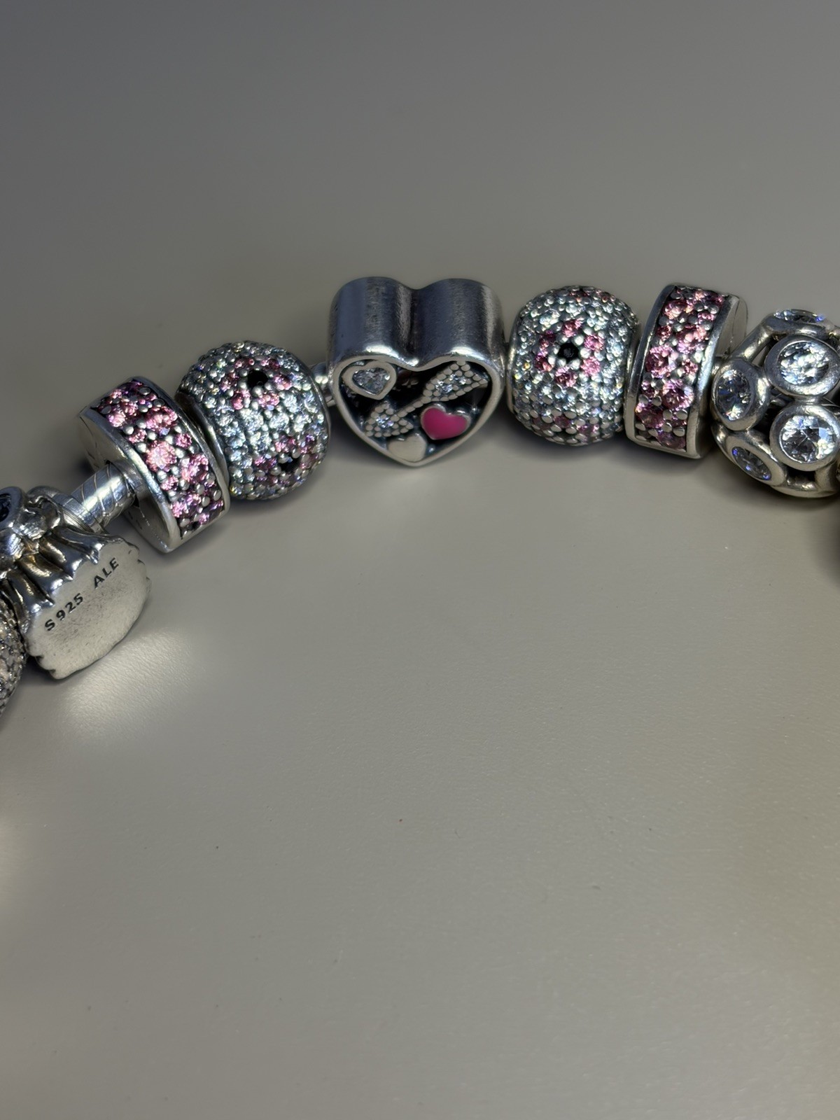 Authentic Pandora Moments Bracelet With 16 Pandora Charms/clips