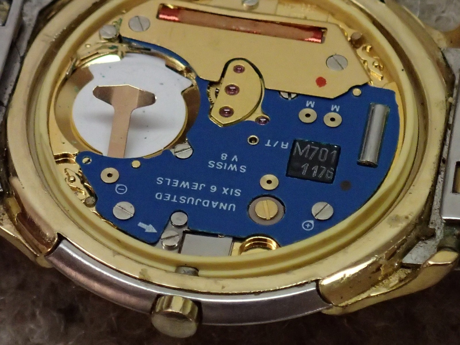 Favre Leuba Vintage Harpoon Quartz Watch Swiss Estate Item Not Working Project