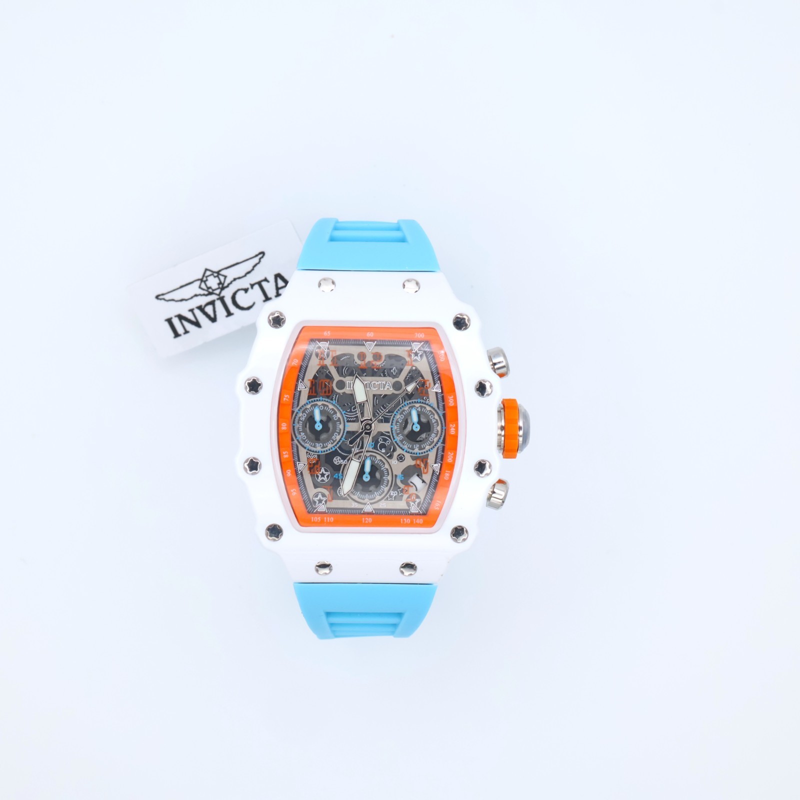 Invicta Racing Valxor Unisex Watch – 40mm, Light Blue (69774)