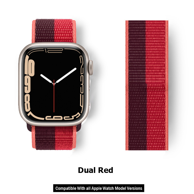 For Apple Watch 11 10 9 8 7 6 5 4 SE 3 Nylon Sport Loop Band 40/44/41/45/42/46mm
