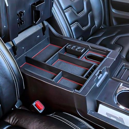 Center Console Organizer Compatible with 2014-2017 2018 2019 2020 2021 red