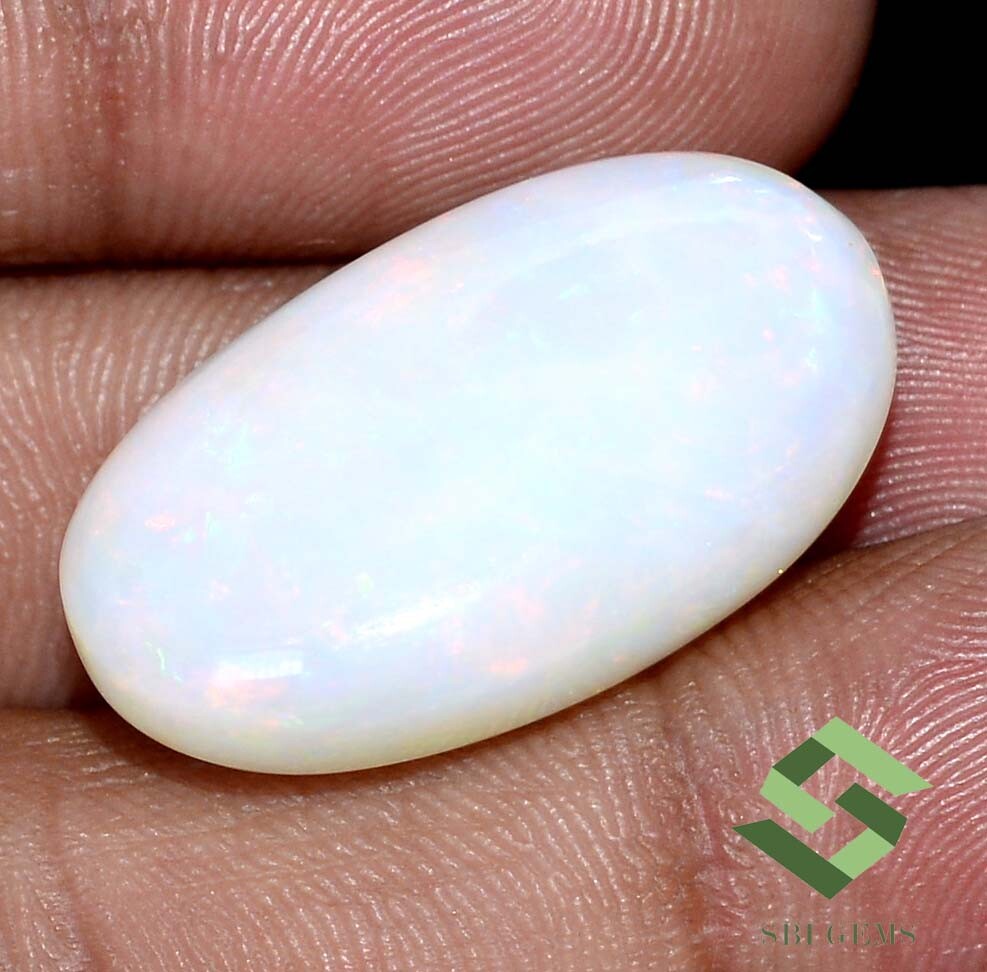 27×17 mm Natural Ethiopian Opal Oval Cabochon 22.50 CTS Multi Fire Loose Gems