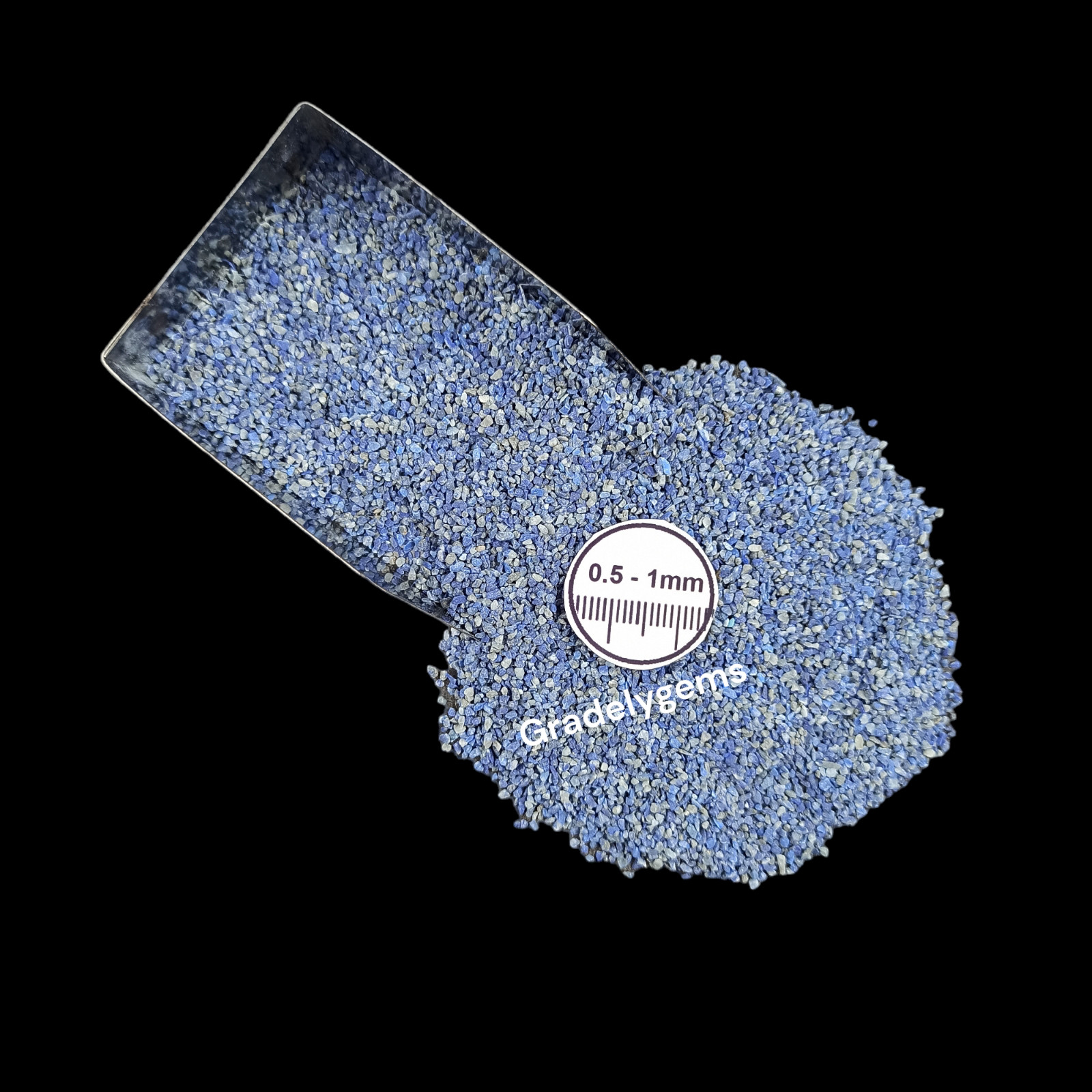Lapis Lazuli Gemstone Crushed Powder – Royal Blue Radiance for Resin Art, Crafts